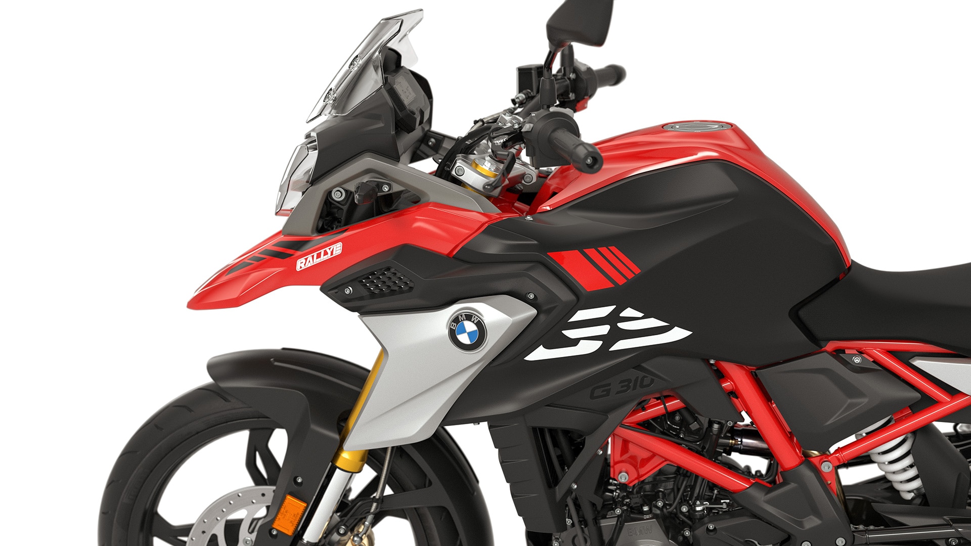 Vemos la clásica flyline de la G 310 GS.