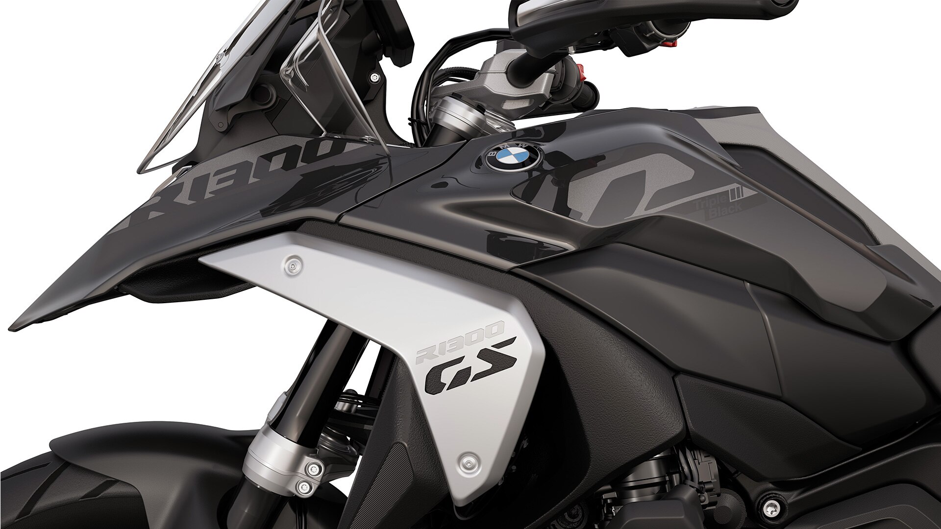 La inscripción «Triple Black» de la R 1300 GS de BMW Motorrad