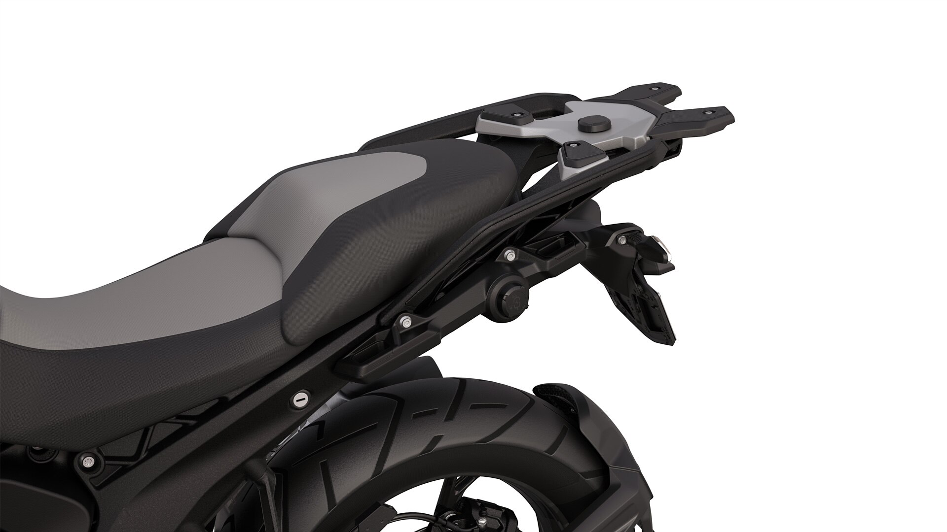 El sistema portaequipajes de la R 1300 GS Triple Black de BMW Motorrad