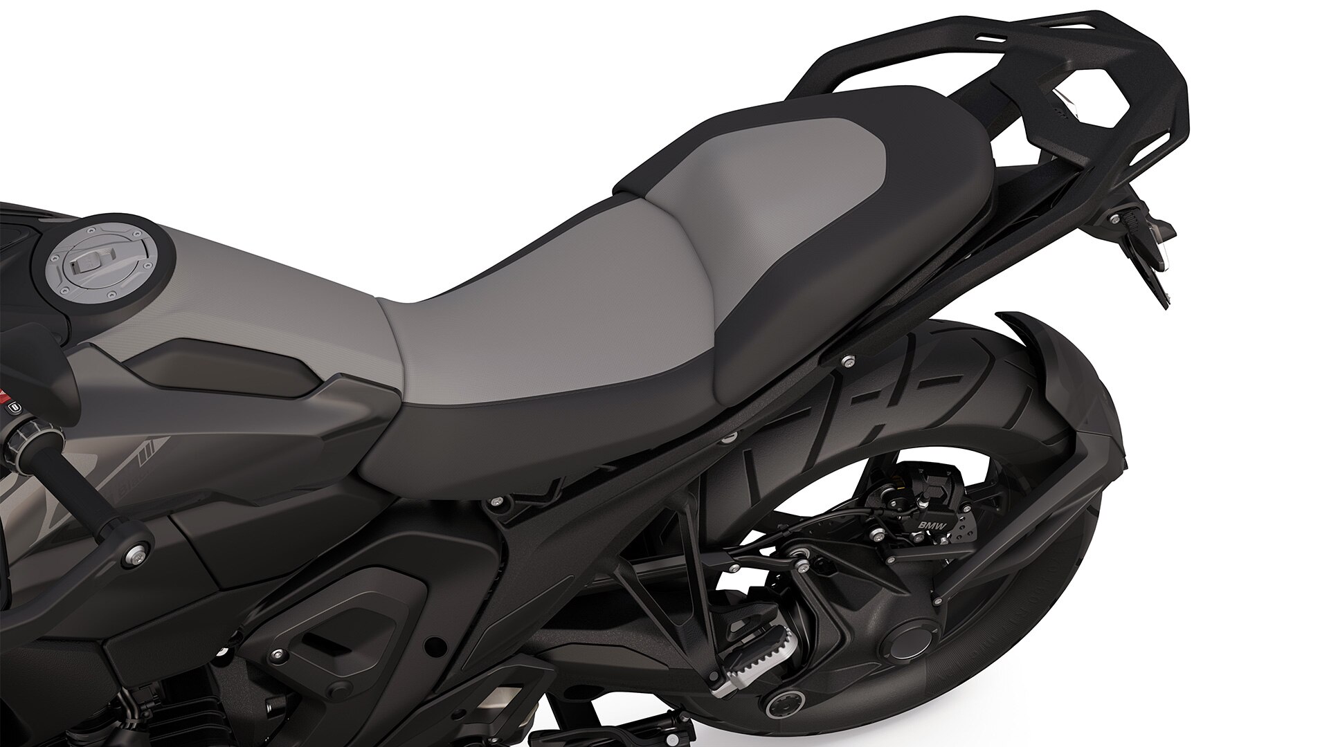 Los confortables asientos de la R 1300 GS Triple Black de BMW Motorrad